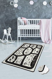 Conceptum Alfombra Black City 140 x 190 cm Multicolor